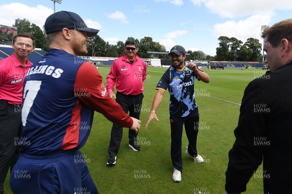 060725 - Glamorgan v Kent - T20, Vitality Blast - Coin toss