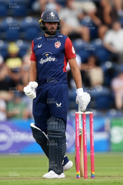 060725 - Glamorgan v Kent - T20, Vitality Blast - Jack Leaning of Kent batting