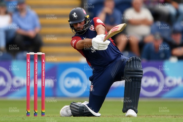 060725 - Glamorgan v Kent - T20, Vitality Blast - Jack Leaning of Kent batting