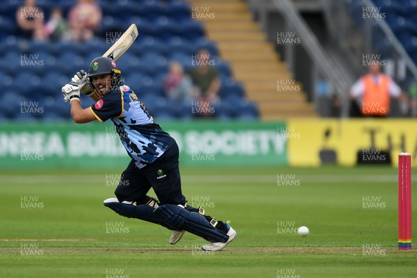 060725 - Glamorgan v Kent - T20, Vitality Blast - Kiran Carlson of Glamorgan batting
