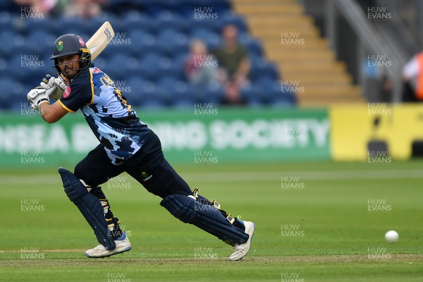060725 - Glamorgan v Kent - T20, Vitality Blast - Kiran Carlson of Glamorgan batting