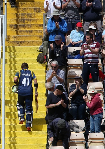 140517 - Glamorgan v Kent - Royal London One-Day Cup - Colin Ingram of Glamorgan leaves the field