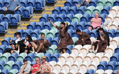 160621 - Glamorgan v Kent - T20 Vitality Blast - Fans look on during the game