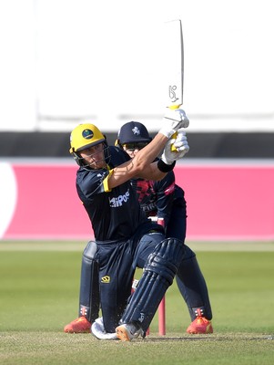 160621 - Glamorgan v Kent - T20 Vitality Blast - Marcus Labuschagne of Glamorgan plays a shot