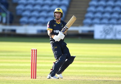 160621 - Glamorgan v Kent - T20 Vitality Blast - Colin Ingram of Glamorgan plays a shot