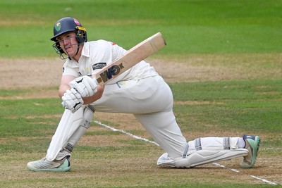 230725 - Glamorgan v Kent -  Rothesay County Championship - Ben Kellaway of Glamorgan batting