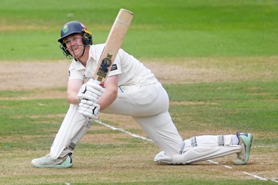 230725 - Glamorgan v Kent -  Rothesay County Championship - Ben Kellaway of Glamorgan batting