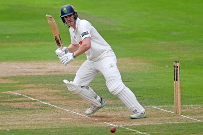 230725 - Glamorgan v Kent -  Rothesay County Championship - Ben Kellaway of Glamorgan batting