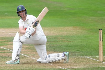 230725 - Glamorgan v Kent -  Rothesay County Championship - Ben Kellaway of Glamorgan batting