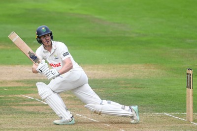 230725 - Glamorgan v Kent -  Rothesay County Championship - Ben Kellaway of Glamorgan batting