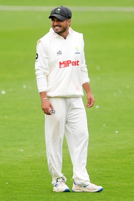 230725 - Glamorgan v Kent -  Rothesay County Championship - Kiran Carlson of Glamorgan