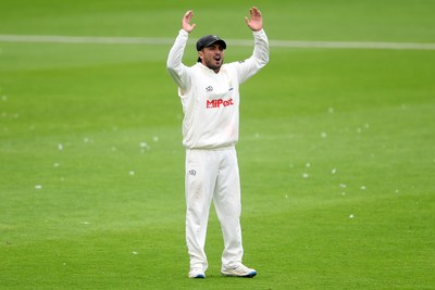 230725 - Glamorgan v Kent -  Rothesay County Championship - Kiran Carlson of Glamorgan