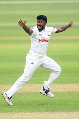 230725 - Glamorgan v Kent -  Rothesay County Championship - Asitha Fernando of Glamorgan 