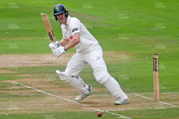 230725 - Glamorgan v Kent -  Rothesay County Championship - Ben Kellaway of Glamorgan batting