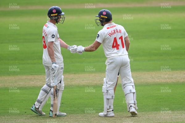 230725 - Glamorgan v Kent -  Rothesay County Championship - Colin Ingram of Glamorgan hits 50