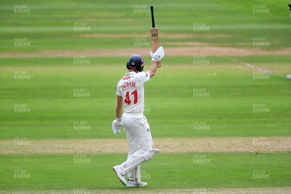 230725 - Glamorgan v Kent -  Rothesay County Championship - Colin Ingram of Glamorgan hits 50
