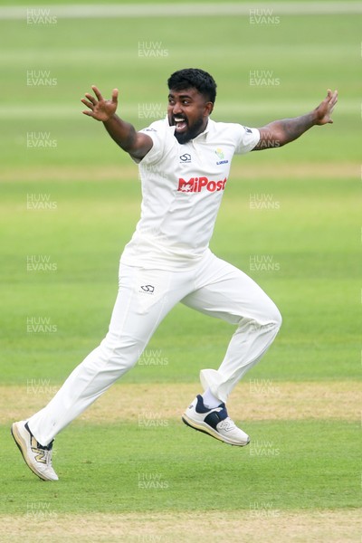 230725 - Glamorgan v Kent -  Rothesay County Championship - Asitha Fernando of Glamorgan 