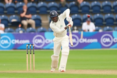 240725  Glamorgan v Kent, Rothesay County Championship Division 2, Day 3 - Daniel Bell-Drummond of Kent plays a shot