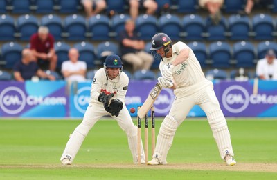 240725  Glamorgan v Kent, Rothesay County Championship Division 2, Day 3 - Chris Benjamin of Kent plays a shot