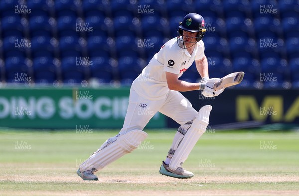 250725 - Glamorgan v Kent - Rothesay County Championship Division 2 - Ben Kellaway of Glamorgan batting