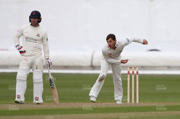 060418 - Glamorgan v Lancashire - Pre Season Friendly - Andrew Salter of Glamorgan bowling