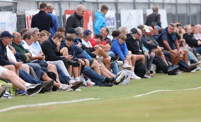 170822 - Glamorgan v Lancashire, Royal London One Day Cup - Crowds watch the match as Glamorgan take on Lancashire at Neath Cricket Ground