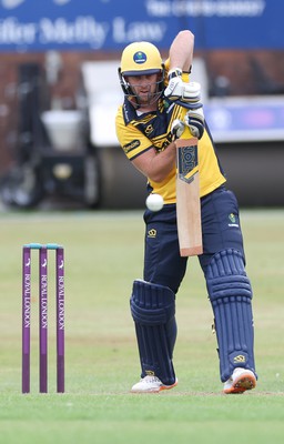 170822 - Glamorgan v Lancashire, Royal London One Day Cup - Chris Cooke of Glamorgan plays a shot