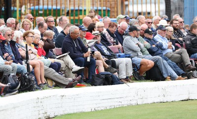 170822 - Glamorgan v Lancashire, Royal London One Day Cup - Crowds watch the match as Glamorgan take on Lancashire at Neath Cricket Ground