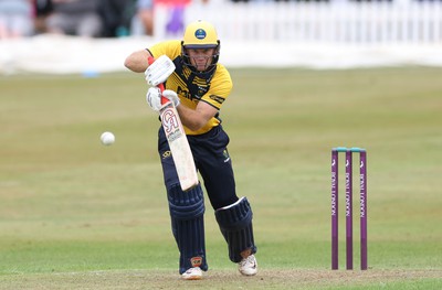 170822 - Glamorgan v Lancashire, Royal London One Day Cup - Colin Ingram of Glamorgan  plays a shot