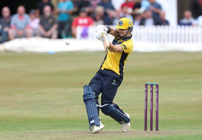 170822 - Glamorgan v Lancashire, Royal London One Day Cup - Joe Cooke of Glamorgan plays a shot