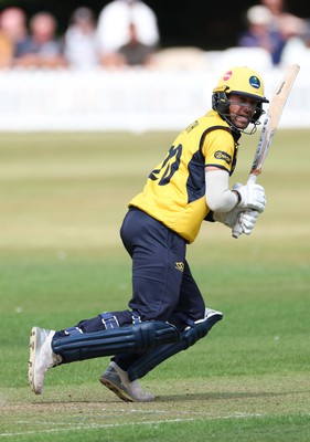 170822 - Glamorgan v Lancashire, Royal London One Day Cup - Ruaidhri Smith of Glamorgan plays a shot