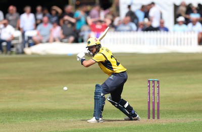 170822 - Glamorgan v Lancashire, Royal London One Day Cup - Ruaidhri Smith of Glamorgan plays a shot