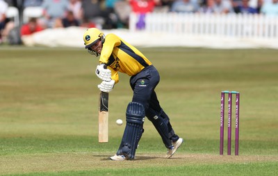 170822 - Glamorgan v Lancashire, Royal London One Day Cup - Andrew Gorvin of Glamorgan plays a shot