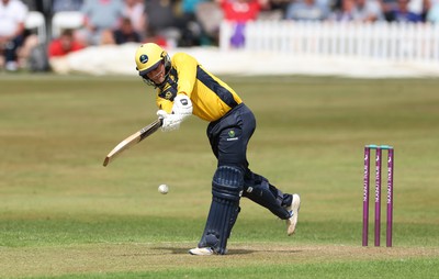 170822 - Glamorgan v Lancashire, Royal London One Day Cup - Andrew Gorvin of Glamorgan plays a shot