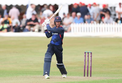 170822 - Glamorgan v Lancashire, Royal London One Day Cup - Keaton Jennings of Lancashire plays a shot