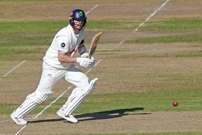 240925 - Glamorgan v Lancashire - Rothesay County Championship - Sam Northeast of Glamorgan batting