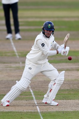 240925 - Glamorgan v Lancashire - Rothesay County Championship - Mason Crane of Glamorgan batting