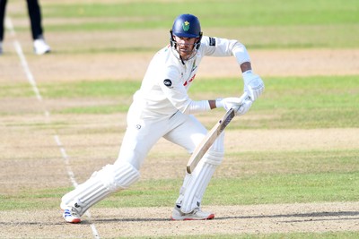 240925 - Glamorgan v Lancashire - Rothesay County Championship - James Harris of Glamorgan batting