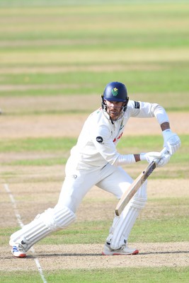 240925 - Glamorgan v Lancashire - Rothesay County Championship - James Harris of Glamorgan batting
