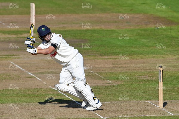 240925 - Glamorgan v Lancashire - Rothesay County Championship - Kiran Carlson of Glamorgan batting