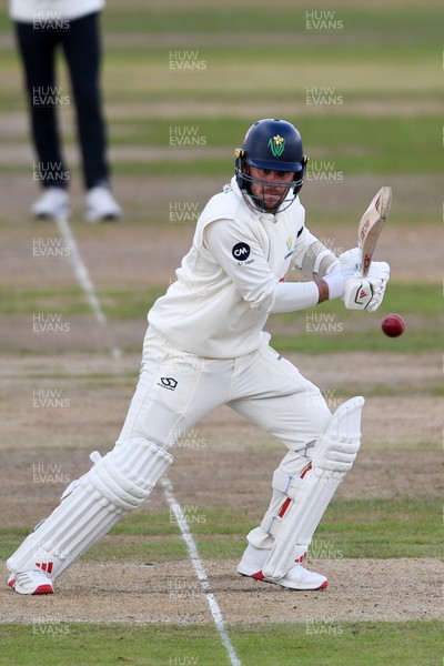 240925 - Glamorgan v Lancashire - Rothesay County Championship - Mason Crane of Glamorgan batting