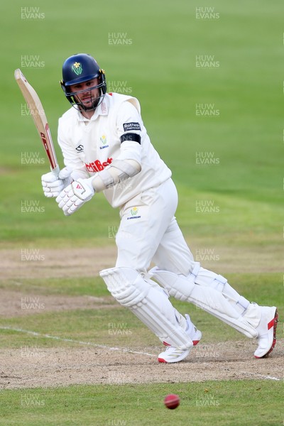 240925 - Glamorgan v Lancashire - Rothesay County Championship - Mason Crane of Glamorgan batting