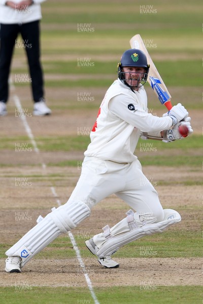 240925 - Glamorgan v Lancashire - Rothesay County Championship - Timm Van Der Gugten of Glamorgan batting