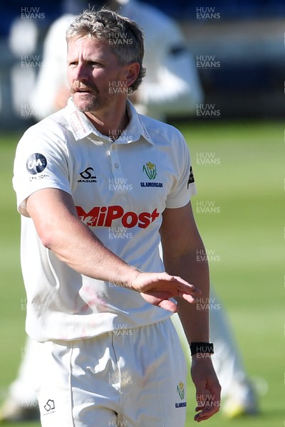 250925 - Glamorgan v Lancashire - Rothesay County Championship - Timm Van Der Gugten of Glamorgan