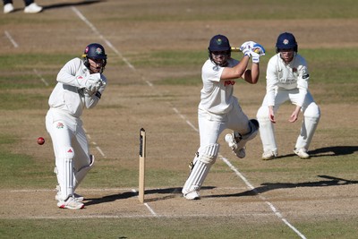 260925 - Glamorgan v Lancashire, Rothesay County Championship - Kiran Carlson of Glamorgan batting