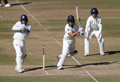 260925 - Glamorgan v Lancashire, Rothesay County Championship - Kiran Carlson of Glamorgan batting