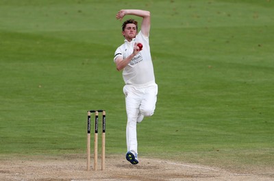 260925 - Glamorgan v Lancashire, Rothesay County Championship - George Balderson of Lancashire bowling