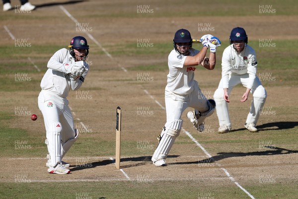 260925 - Glamorgan v Lancashire, Rothesay County Championship - Kiran Carlson of Glamorgan batting