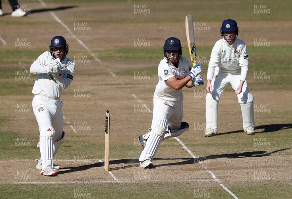 260925 - Glamorgan v Lancashire, Rothesay County Championship - Kiran Carlson of Glamorgan batting