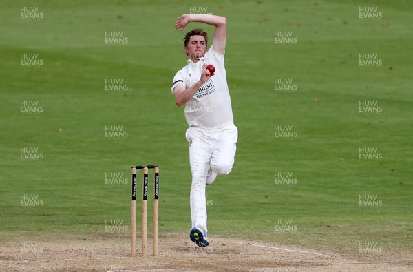 260925 - Glamorgan v Lancashire, Rothesay County Championship - George Balderson of Lancashire bowling